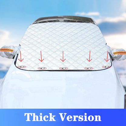 🚗【Oferta especial por tiempo limitado】【Se puede utilizar en todas las estaciones】Cubierta de parabrisas de coche con diseño magnético, parasol de verano