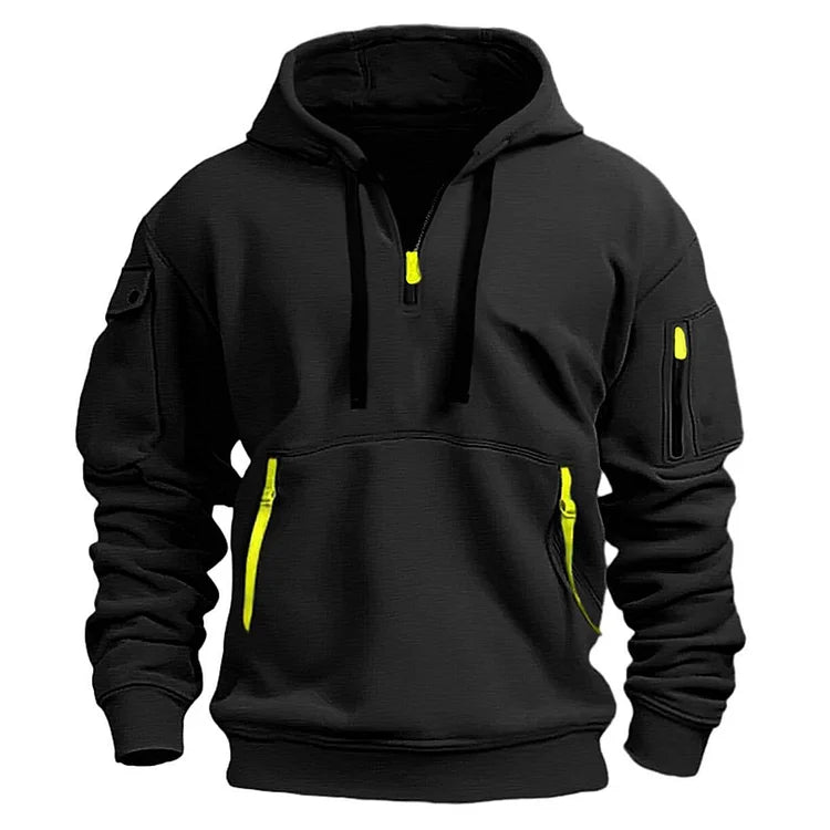 👕[Vremenski ograničena ponuda 47% popusta] Novo za jesen/zimu [S-5XL] Muška majica/kapuljača s patentnim zatvaračem i više džepova - Besplatna dostava